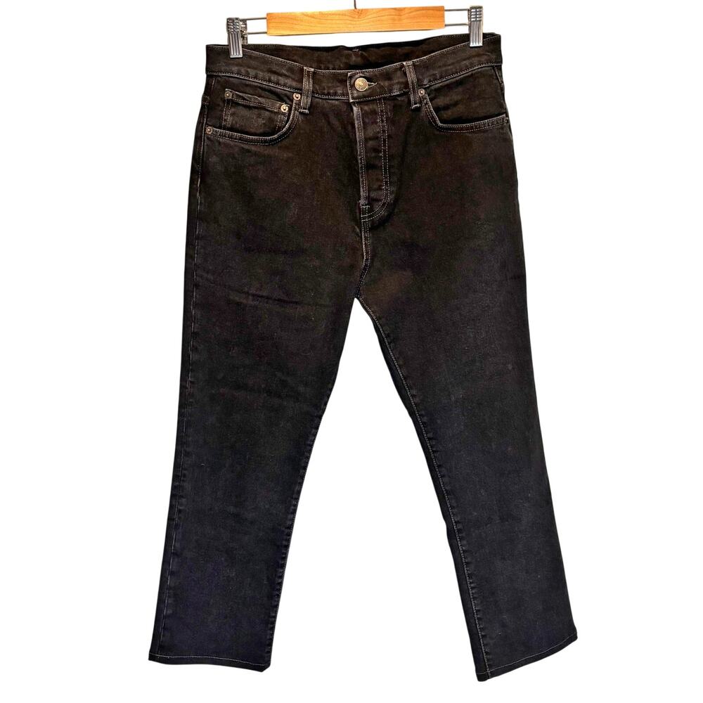 6397 495 Straight Leg Jean in Coal Black - size 28